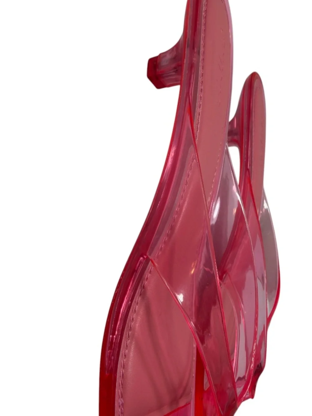 SKIMS Jelly Thong Kitten Heel Sandal Mules Pink Melon EU 40 US 9-9.5